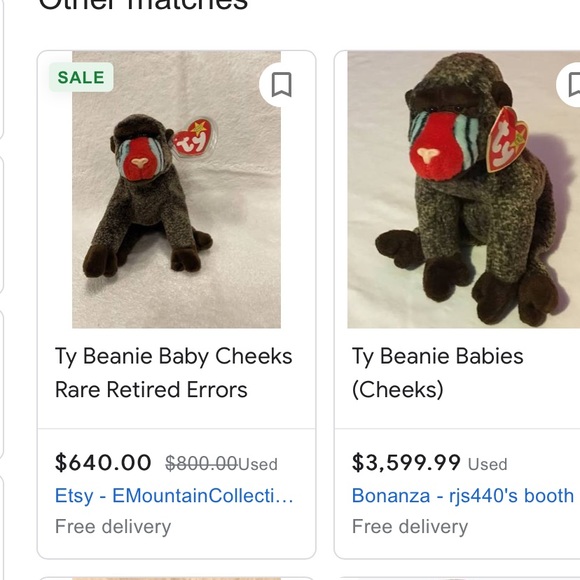 Beanie Baby Cheeks! 1999 - Picture 6 of 6